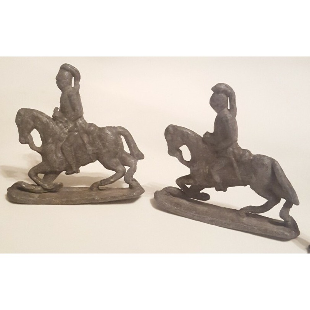 Lead Matel Knights on Horses & Cowboys Figures Unmarked